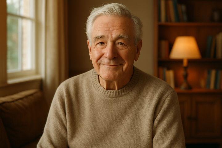 man in his 70's